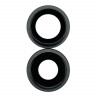 Стекло камеры для iPhone 12/12 mini (комплект 2 шт.) Черный