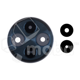 Стекло камеры для Xiaomi Redmi 14C/Poco C75 (2411DRN47C/2410FPCC5G) в сборе с рамкой Черный