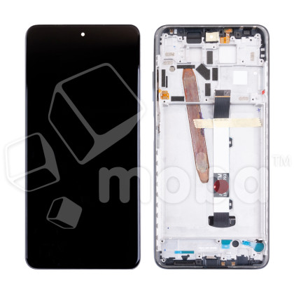 Дисплей для Xiaomi Poco X3 NFC/X3 Pro (M2102J20SG/M2007J20CG) модуль с рамкой Черный - OR100