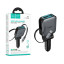 Автомобильное зарядное устройство USB/Type-C Hoco Z67 (60W, QC3.0, PD, 1Type-C, 1USB, встроенный кабель Type-C) Серый