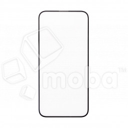 Защитное стекло "Стандарт" для iPhone 15 Plus Черный (Полное покрытие)