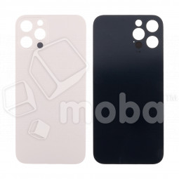 Задняя крышка для iPhone 12 Pro (A2407) Золото (стекло, узкий вырез под камеру, логотип) - Премиум