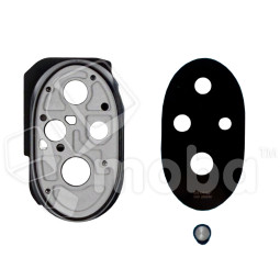 Стекло камеры для Huawei Honor 200 (ELI-AN00) в сборе с рамкой Черный