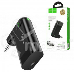 Aвтомобильный AUX-адаптер Hoco E53 (Bluetooth) Черный
