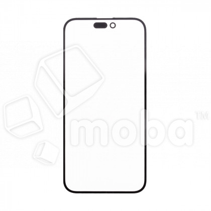 Стекло для переклейки iPhone 14 Pro Max в сборе с OCA пленкой Черный - OR (Feaglet)