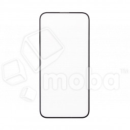 Защитное стекло "Стандарт" для iPhone 15 Черный (Полное покрытие)