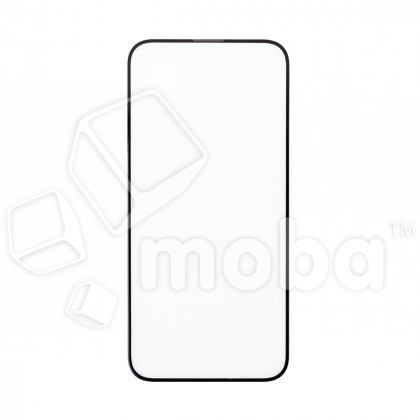 Защитное стекло "Стандарт" для iPhone 15 Черный (Полное покрытие)
