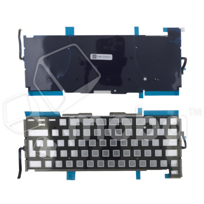 Подсветка клавиатуры для ноутбука MacBook Pro 16" A2141 (2019, Г-образный Enter RU) Черный