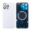 Задняя крышка для iPhone 15 Pro Max (A3106) в сборе со стеклом камеры Белый (стекло, монолит, MagSafe, логотип) - Премиум