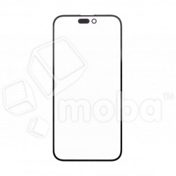 Стекло для переклейки iPhone 14 Pro в сборе с OCA пленкой Черный - OR (Feaglet)