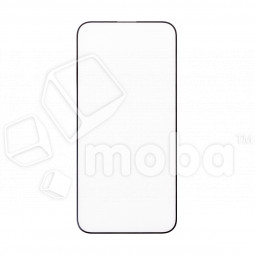 Защитное стекло "Стандарт" для iPhone 15 Pro Max Черный (Полное покрытие)