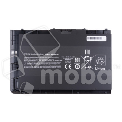 Аккумуляторная батарея для ноутбука HP EliteBook Folio 9470M (BT04XL) 3400 mAh