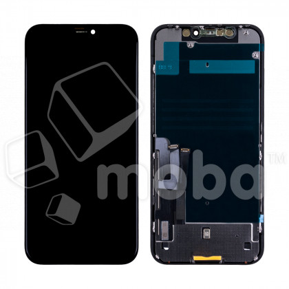 Дисплей для iPhone 11 (A2221) в сборе с тачскрином Черный - Премиум (площадка под IC)