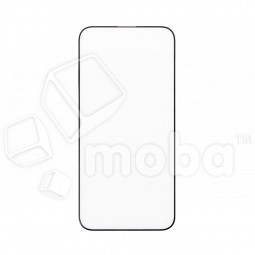 Защитное стекло "Стандарт" для iPhone 15 Pro Черный (Полное покрытие)