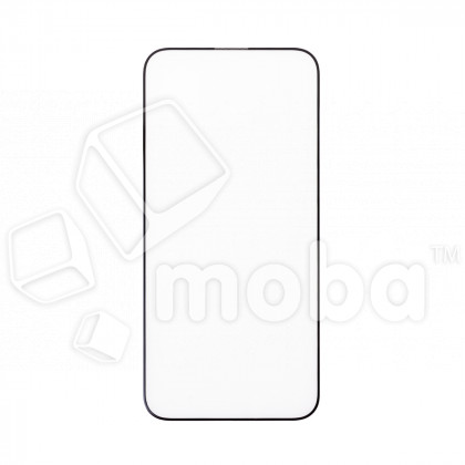 Защитное стекло "Стандарт" для iPhone 15 Pro Черный (Полное покрытие)