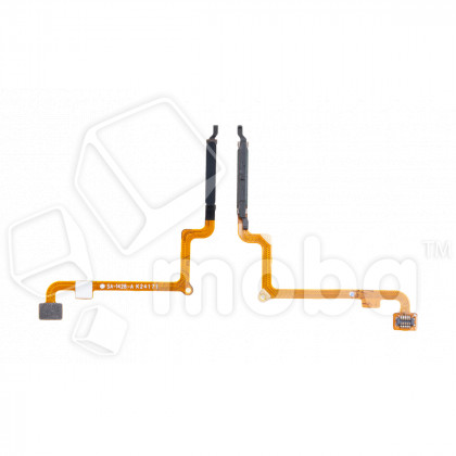 Шлейф для Xiaomi Redmi 14C/Poco C75 (2411DRN47C/2410FPCC5G) сканер отпечатка пальцев Черный