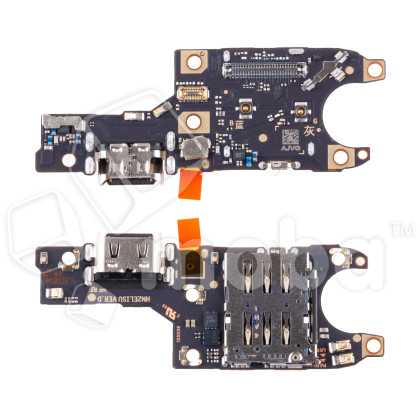Шлейф для Huawei Honor 200 (ELI-AN00) плата на системный разъем/разъем SIM/микрофон - Премиум