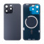 Задняя крышка для iPhone 15 Pro Max (A3106) в сборе со стеклом камеры Черный (стекло, монолит, MagSafe, логотип) - Премиум