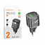 Сетевое зарядное устройство USB/Type-C Borofone BN17 (20W, QC3.0, PD, прозрачный корпус) Черный