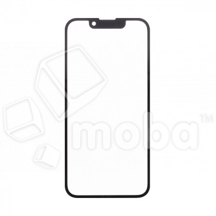 Стекло для переклейки iPhone 13 mini в сборе с OCA пленкой Черный - OR (Feaglet)