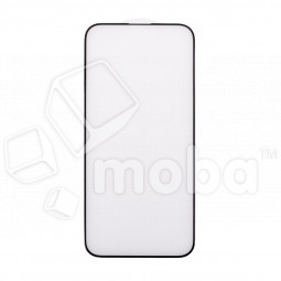 Защитное стекло "Матовое" для iPhone 15 Plus Черный (Закалённое, полное покрытие)