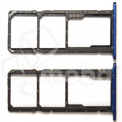 Держатель SIM для Huawei Honor 8S/Y5 2019/Honor 8S Prime (AMN-LX9/KSE-LX9/KSA-LX9) Синий