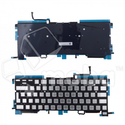 Подсветка клавиатуры для ноутбука MacBook Pro M1 13"/M2 13" A2338 (2020-2022, Г-образный Enter RU) Черный