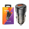 Автомобильное зарядное устройство USB/Type-C Borofone BZ20 (38W, QC3.0, PD, 1Type-C, 1USB, прозрачный корпус) Черный
