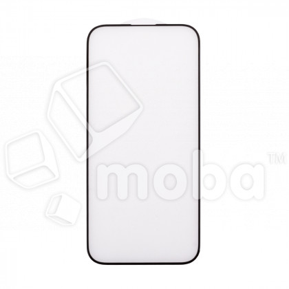 Защитное стекло "Матовое" для iPhone 15 Черный (Закалённое, полное покрытие)