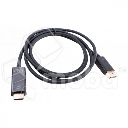 Кабель DisplayPort - HDMI (DP 1.2, HDMI 2.0, 1,8 м, однонаправленный) Черный