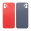 Задняя крышка для iPhone 12 (A2403) Красный (стекло, узкий вырез под камеру, логотип) - Премиум