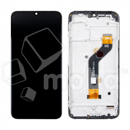 Дисплей для Tecno Spark 8C (KG5n) модуль с рамкой Черный - OR