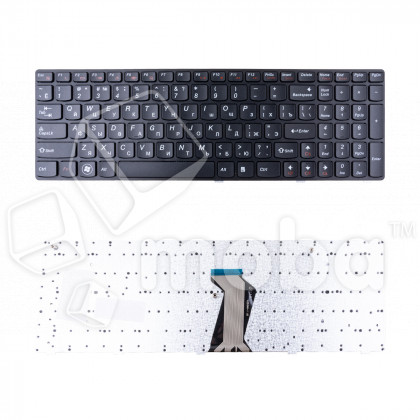 Клавиатура для ноутбука Lenovo IdeaPad G570/G570A/G570AH/G570G/G570GL/G770/G780/Z560/Z560A/Z565A (с рамкой) Черный