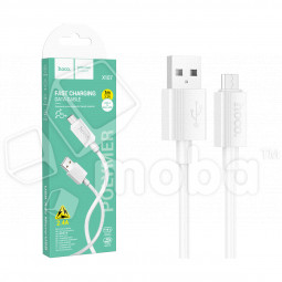 Кабель USB - MicroUSB Hoco X107 (2.4A) Белый