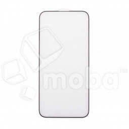 Защитное стекло "Матовое" для iPhone 15 Pro Max Черный (Закалённое, полное покрытие)