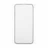 Защитное стекло "Матовое" для iPhone 15 Pro Max Черный (Закалённое, полное покрытие)