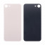 Задняя крышка для iPhone 8 Золото (стекло, монолит, широкий вырез под камеру, логотип) - Премиум
