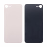 Задняя крышка для iPhone 8 Золото (стекло, монолит, широкий вырез под камеру, логотип) - Премиум