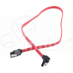 Кабель SATA - SATA Atcom (угловой, силикон, 0,5 м) Красный
