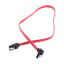 Кабель SATA - SATA Atcom (угловой, силикон, 0,5 м) Красный