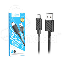 Кабель USB - MicroUSB Hoco X88 (2.4A, 2 м) Черный