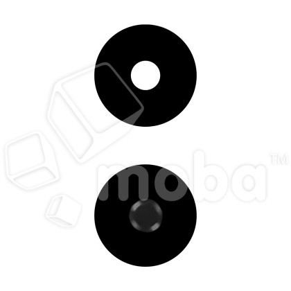 Стекло камеры для Tecno Spark Go 2 (KM4) (комплект 2 шт.) Черный