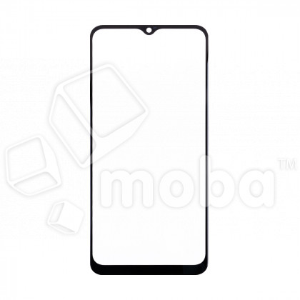 Стекло для переклейки Realme C30s в сборе с OCA пленкой Черный - OR (Mitsubishi)