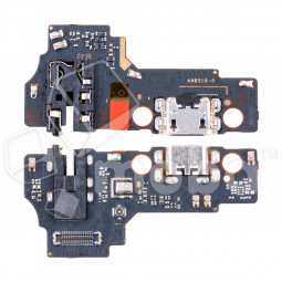 Шлейф для Realme C30/Narzo 50i Prime (RMX3581/RMX3506) плата на системный разъем/разъем гарнитуры/микрофон - Премиум