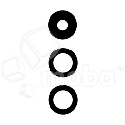 Стекло камеры для Xiaomi Poco X6 5G (23122PCD1G) (комплект 3 шт.) Черный