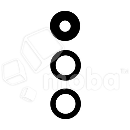 Стекло камеры для Xiaomi Poco X6 5G (23122PCD1G) (комплект 3 шт.) Черный