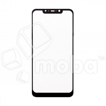 Стекло для переклейки Xiaomi Pocophone F1 в сборе с OCA пленкой Черный - OR (Mitsubishi)