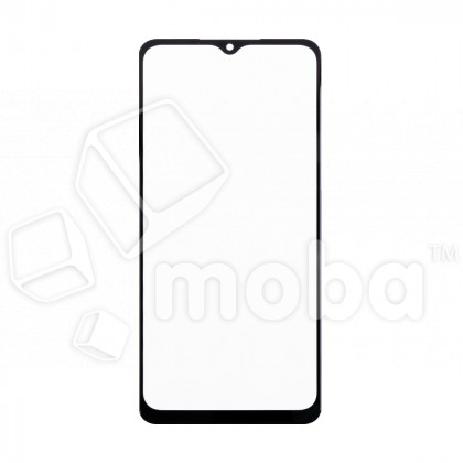 Стекло для переклейки Samsung Galaxy A02 (A022G) в сборе с OCA пленкой Черный - OR (Mitsubishi)
