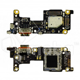 Шлейф для Xiaomi 12T/12T Pro (22071212AG/MZB0CE5RU) плата системный разъем/разъем SIM/микрофон - Премиум