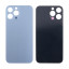 Задняя крышка для iPhone 13 Pro Max (A2645) Голубой (стекло, узкий вырез под камеру, логотип) - Премиум